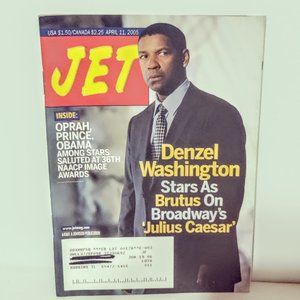Jet Denzel Washington April 11, 2005 Magazine